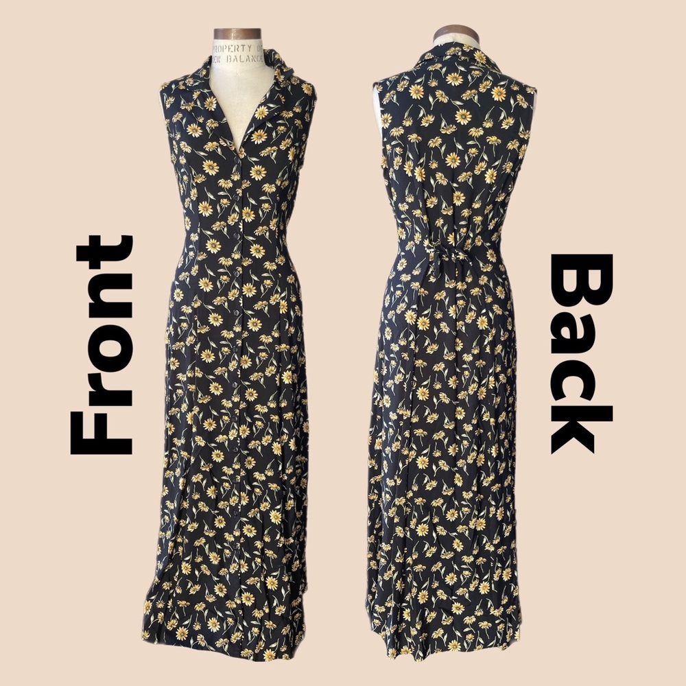 VINTAGE 90s Grunge — Sunflower Maxi 🌻